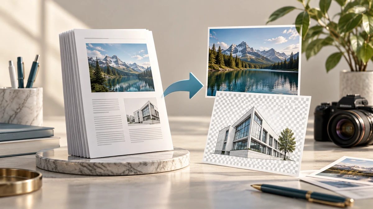 A document page converted into a standalone image